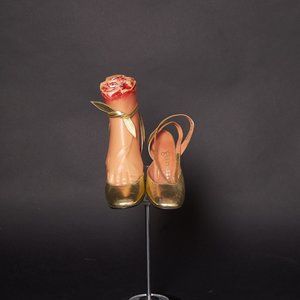 Liquid Gold Vintage 1960s Block Heels